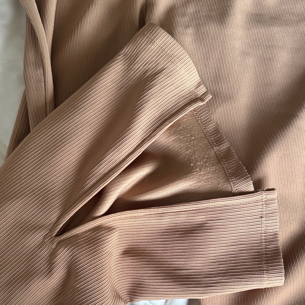 Elodie Tan Ribbed Pants - Picture 3 of 5